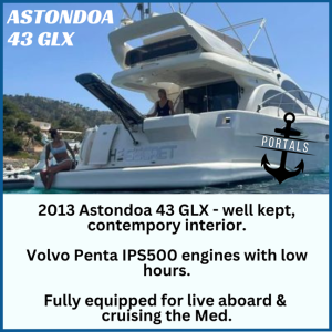 Astondoa 43 GLX for sale with mooring in Puerto Portals, Mallorca