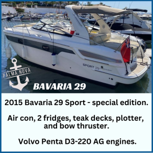 Bavariav 29 for sale with mooring in Palma Nova, Mallorca